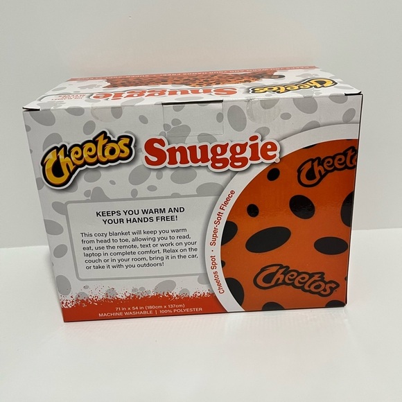 Snuggie Cheetos Super Soft Fleece Blanket With Sleeves - Picture 2 of 5